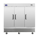 Chumart CMT-81F 80 7/8" Reach-In Freezer with Triple Solid Doors, Bottom Mount, Stainless Steel, 72 cu.ft