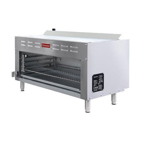Flamaster FLM-CMG36 36” NG/LPG Infrared Cheese Melter, 35,000/32,000 BTU, Manual Valve