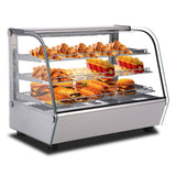 Polarman PLM-W160L 34″ 3 Shelf Countertop Heated Display Case with Sliding Doors