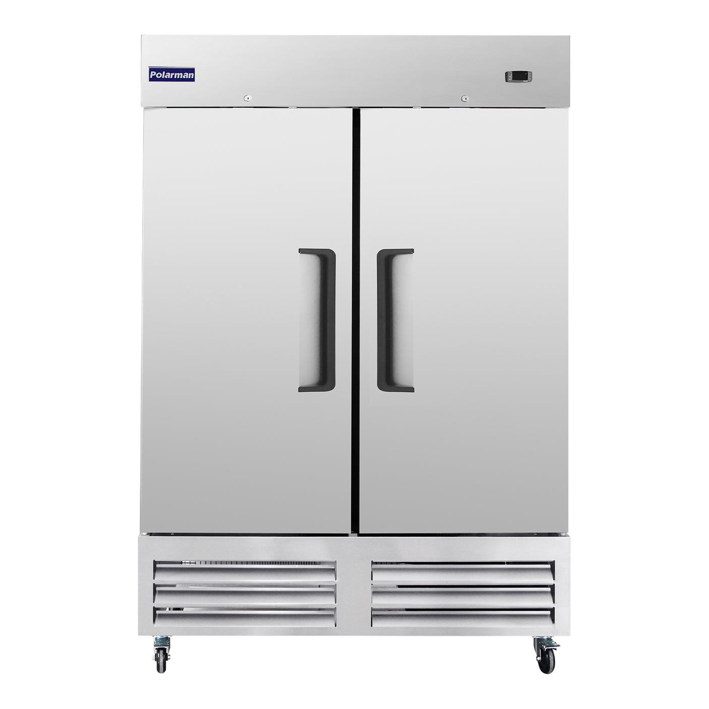Polarman PLM-54FS 53 15/16" Reach-In Freezer with Double Solid Doors, Bottom Mount, Stainless Steel, 49 cu. ft.