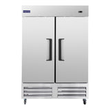 Polarman PLM-54FS 53 15/16" Reach-In Freezer with Double Solid Doors, Bottom Mount, Stainless Steel, 49 cu. ft.