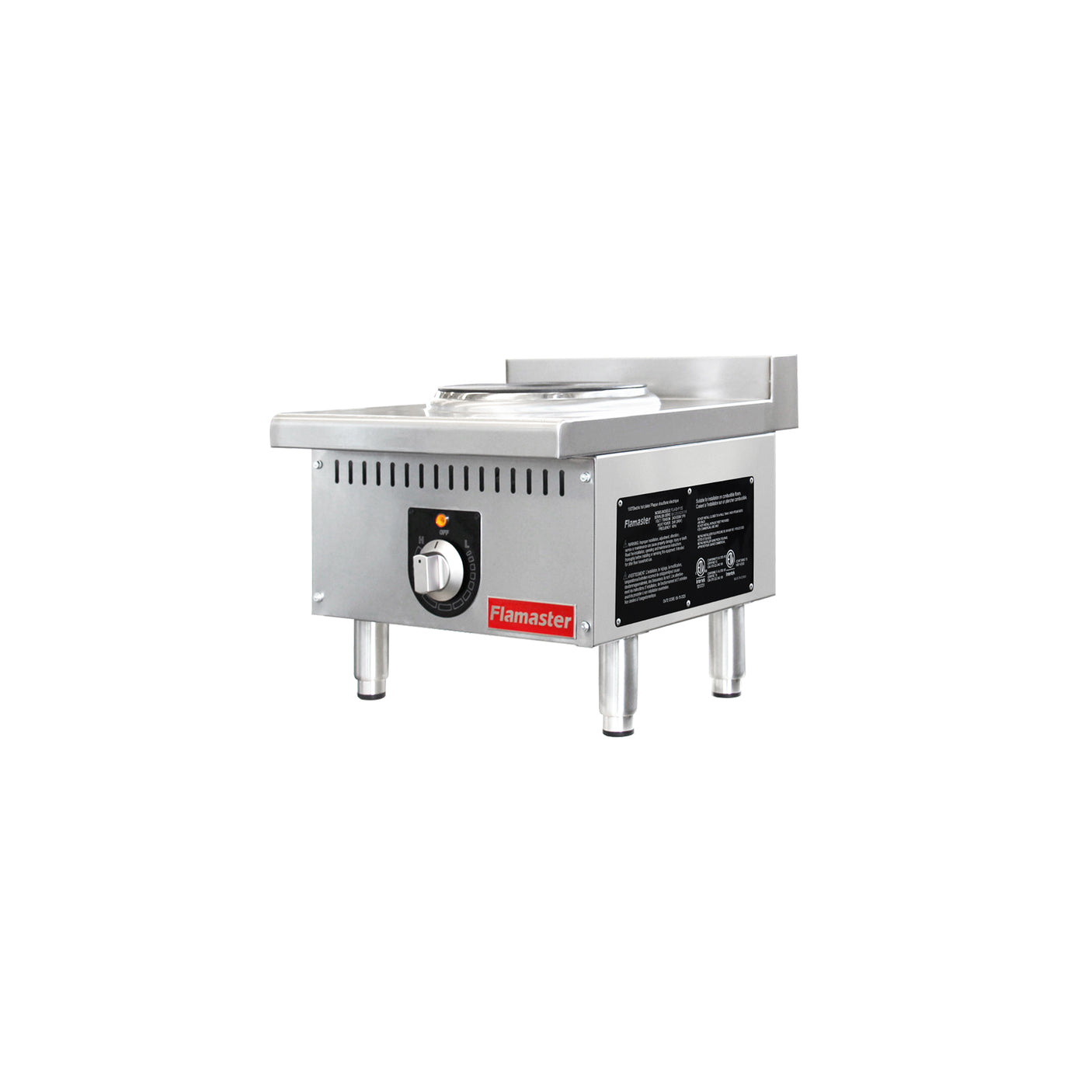 Flamaster FLM-EHP15S 15" Commercial Electric Hot Plate - 1 Burner, 208V/240V, 1 Phase