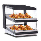 Polarman PLM-W85D-M 32″ Slanted 2-Shelf Countertop Heated Display Merchandiser