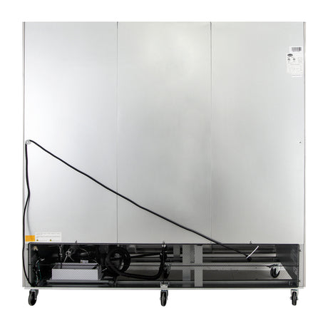 Polarman PLM-81RS 81" Reach-In Refrigerator with Triple Solid Doors, Bottom Mount, Stainless Steel, 72 cu. ft.