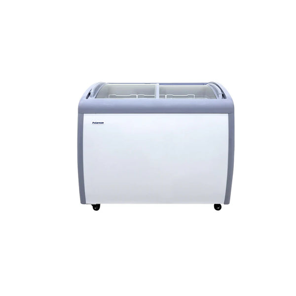 Polarman PLM-S260 39" Curved Sliding Top Display Ice Cream Freezer