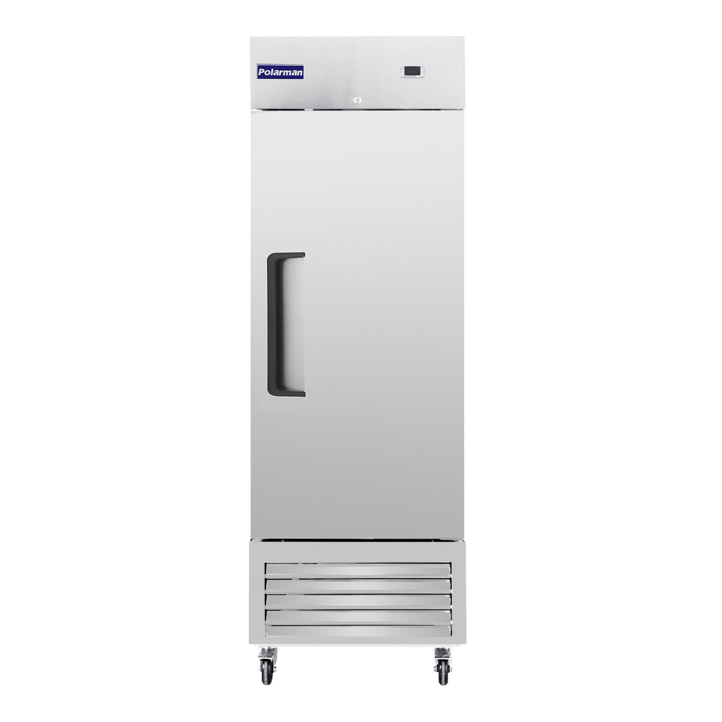 Polarman PLM-27RS 26 3/4" Reach-In Refrigerator with Single Solid Door, Bottom Mount, Stainless Steel, 23 cu. ft.