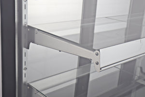 Adjustable 2 Glass Shelves