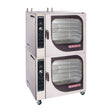 Blodgett CNVX-14 convection oven stacked on Blodgett combi oven