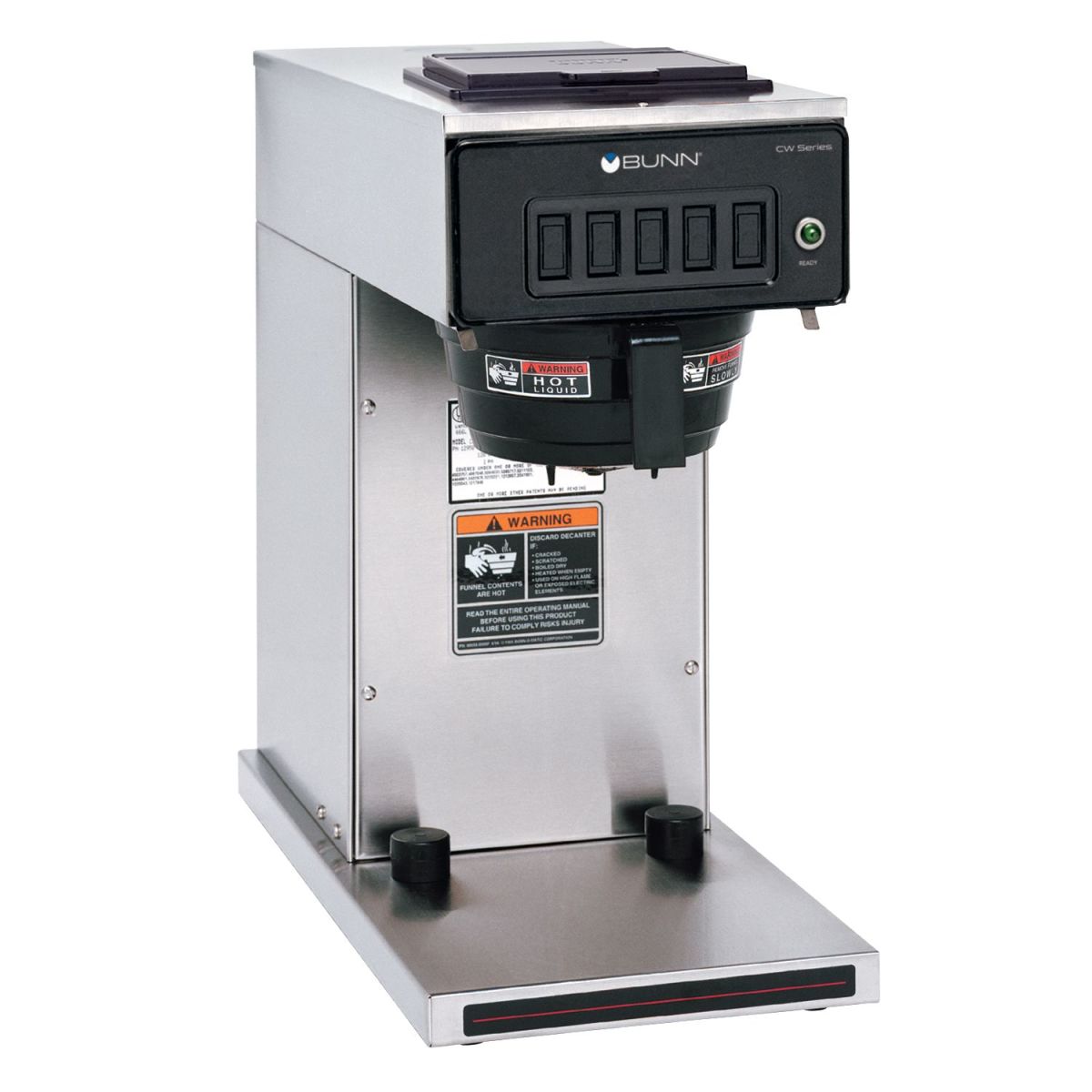 BUNN CW15-TC Thermal Carafe Pourover Coffee Brewer, Stainless Steel