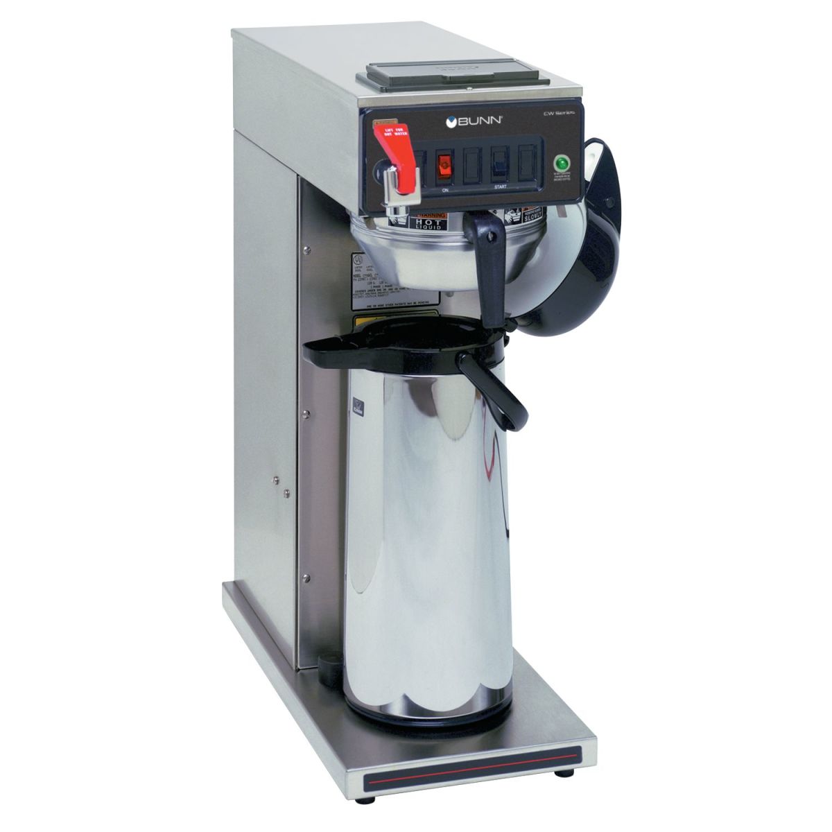 BUNN CWTF15-APS Airpot Coffee Brewer, Plumbed, Stainless Steel Funnel