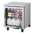 True TUC-27G-HC 27 5/8 inch Undercounter Refrigerator with Glass Door