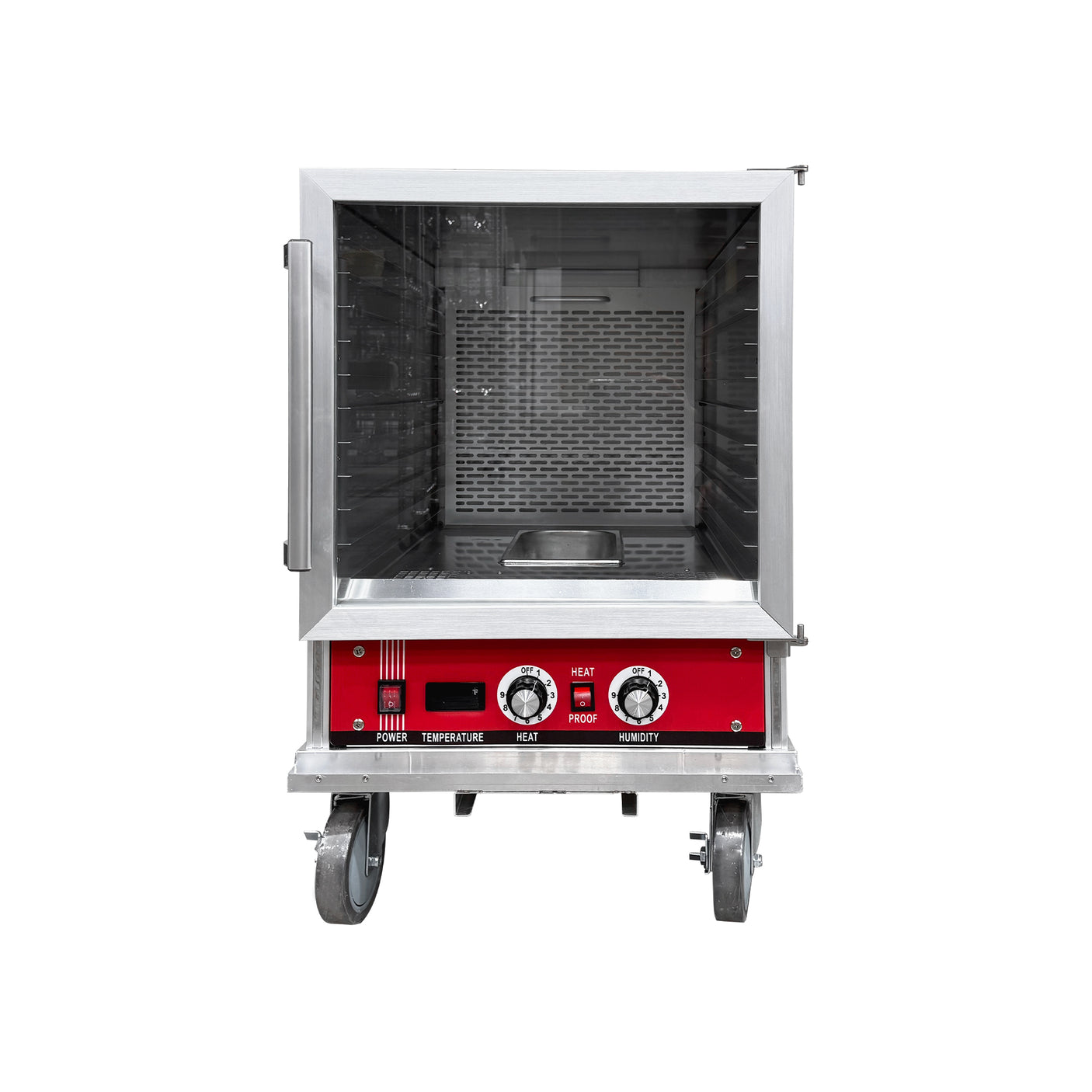Polarman PLM-W159L-P 31 2/5" Undercounter Half Size Insulated Heated Holding / Proofing Cabinet with Clear Door