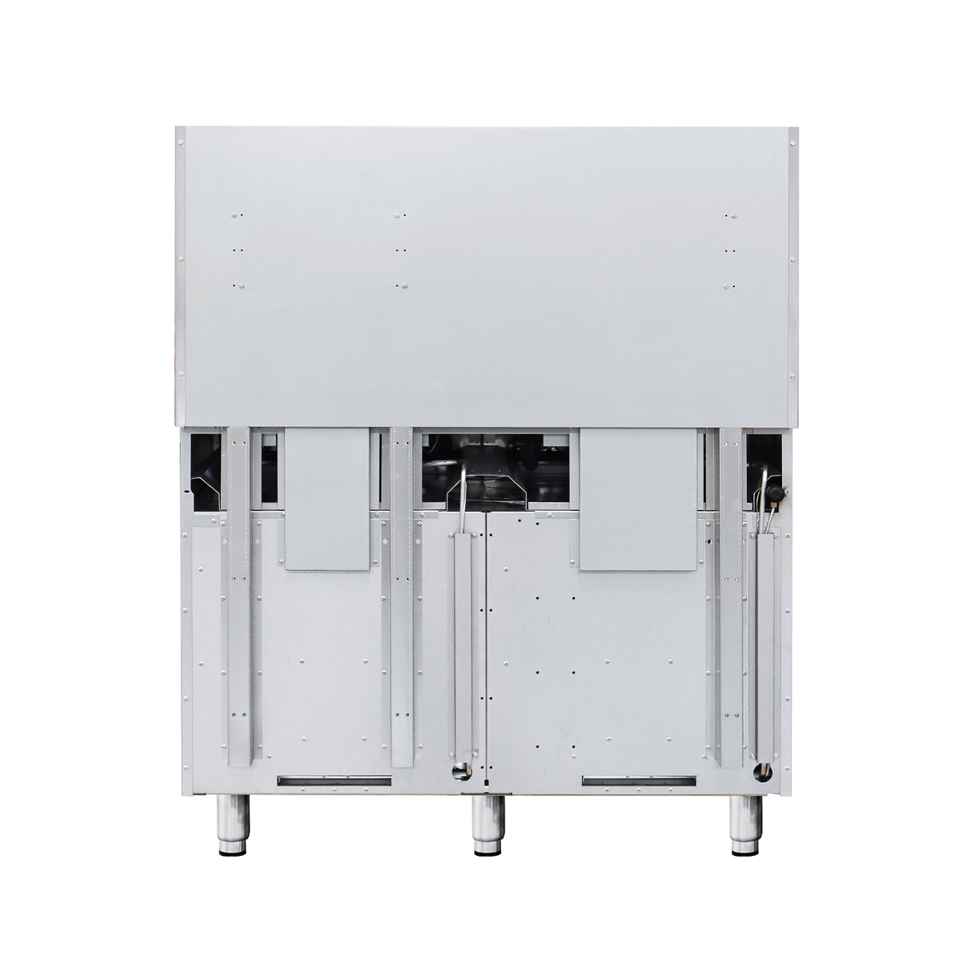 Flamaster FLM-R48 48” NG/LPG Commercial Gas Range, 8 Open Burners, 2 Standard Ovens, 306,000 BTU