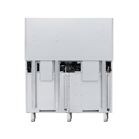Flamaster FLM-R48 48” NG/LPG Commercial Gas Range, 8 Open Burners, 2 Standard Ovens, 306,000 BTU