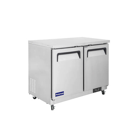 Polarman PLM-UC-36FS 36 7/16" Undercounter Freezer, 7.7 cu. ft, Stainless Steel, 2 Solid Doors