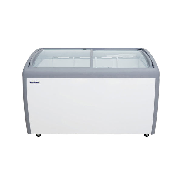 Polarman 49 5/8" PLM-S360 Curved Sliding Top Display Ice Cream Freezer