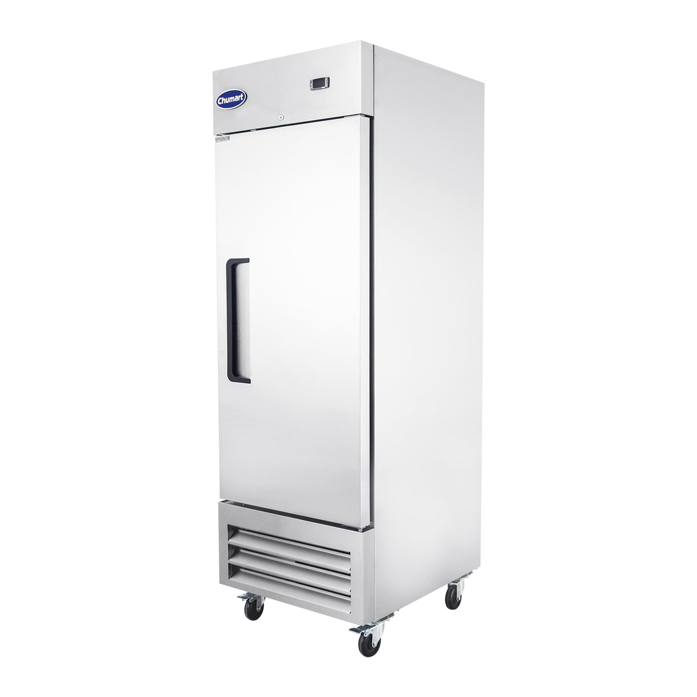 Chumart CM-27FS 26 3/4" Reach-In Freezer with Single Solid Door, Bottom Mount, Stainless Steel, 23 cu. ft.