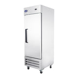 Chumart CM-27FS 26 3/4" Reach-In Freezer with Single Solid Door, Bottom Mount, Stainless Steel, 23 cu. ft.