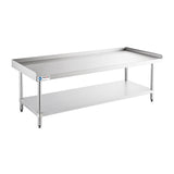 ChefAsst 30" x 72" CA-ESS-3072-316 16-Gauge 304 Stainless Steel Equipment Stand with 201 Stainless Steel Legs and Undershelf