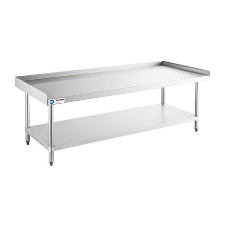 ChefAsst 30" x 72" CA-ESS-3072-316 16-Gauge 304 Stainless Steel Equipment Stand with 201 Stainless Steel Legs and Undershelf