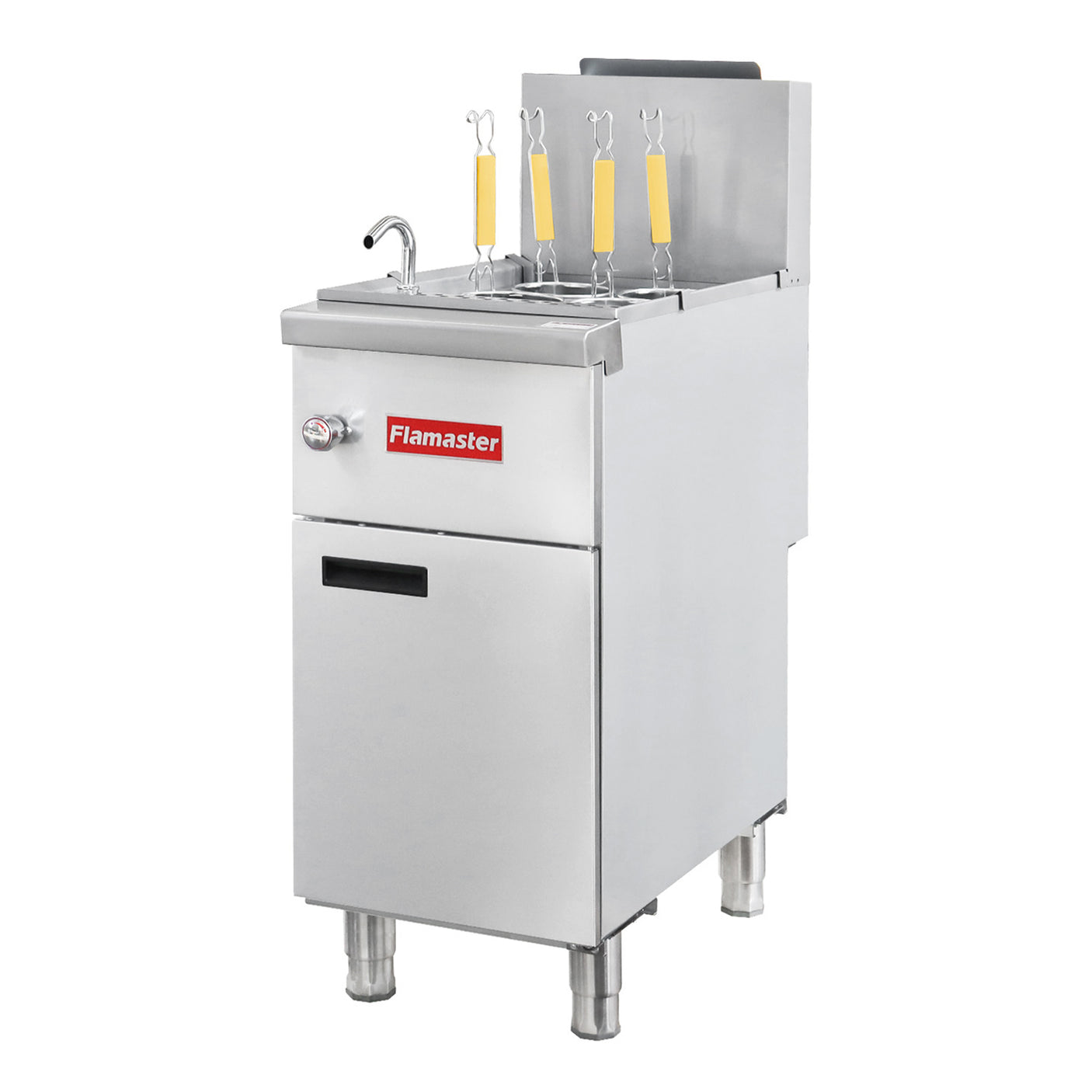 Flamaster FLM-PC10-NG 15 1/2" 10 Gallon Gas Pasta Cooker, Natural Gas, 100,000 BTU
