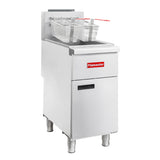 Flamaster FLM-VF40-NG 15 1/2" Gas Open Pot Fryer, Natural Gas, 40-50 lb, 100,000 BTU