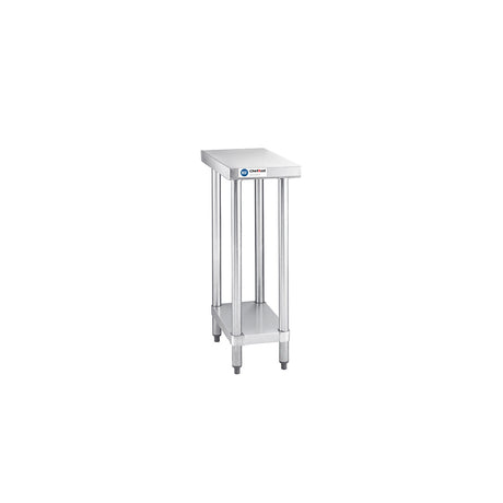 ChefAsst 24" x 12" CA-WTS-2412-316 16-Gauge 304 Stainless Steel Commercial Work Table with 201 Stainless Steel Legs and Undershelf