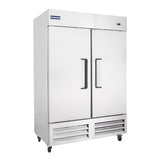 Polarman PLM-54FS 53 15/16" Reach-In Freezer with Double Solid Doors, Bottom Mount, Stainless Steel, 49 cu. ft.