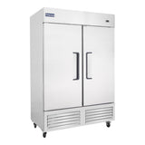 Polarman PLM-54RS 53 15/16" Reach-In Refrigerator with Double Solid Doors, Bottom Mount, Stainless Steel, 49 cu. ft.