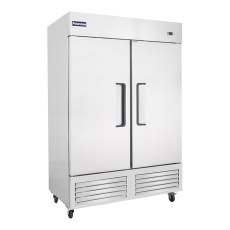 Polarman PLM-54RS 53 15/16" Reach-In Refrigerator with Double Solid Doors, Bottom Mount, Stainless Steel, 49 cu. ft.