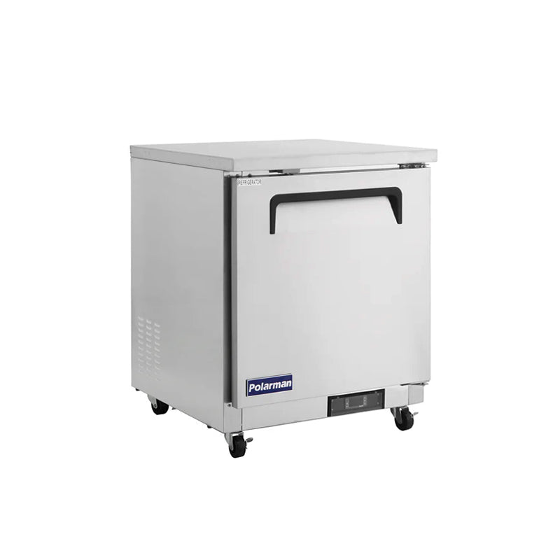 Polarman PLM-UC-27S 27 3/4" Undercounter Refrigerator, 6.5 cu. ft, Stainless Steel, 1 Solid Door