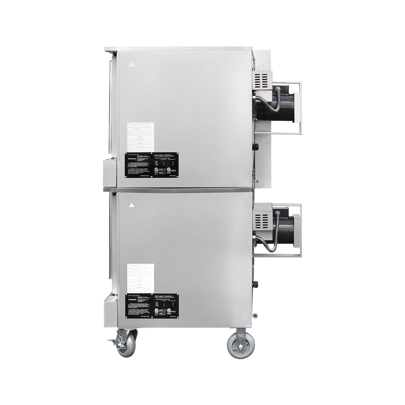 Flamaster FLM-COE240-2 38" Commercial Double Deck Electric Convection Oven - 10 Racks, 240V