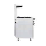Flamaster FLM-R36 36” NG/LPG Commercial Gas Range, 6 Open Burners, Standard Oven, 213,000 BTU