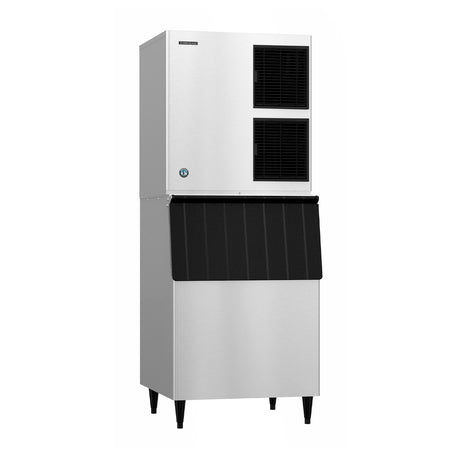 Hoshizaki KM-901MAJ 30" Air Cooled Crescent Cube Ice Machine with Stainless Steel Finish Ice Storage Bin - 950 lb. Per Day, 500 lb. Storage