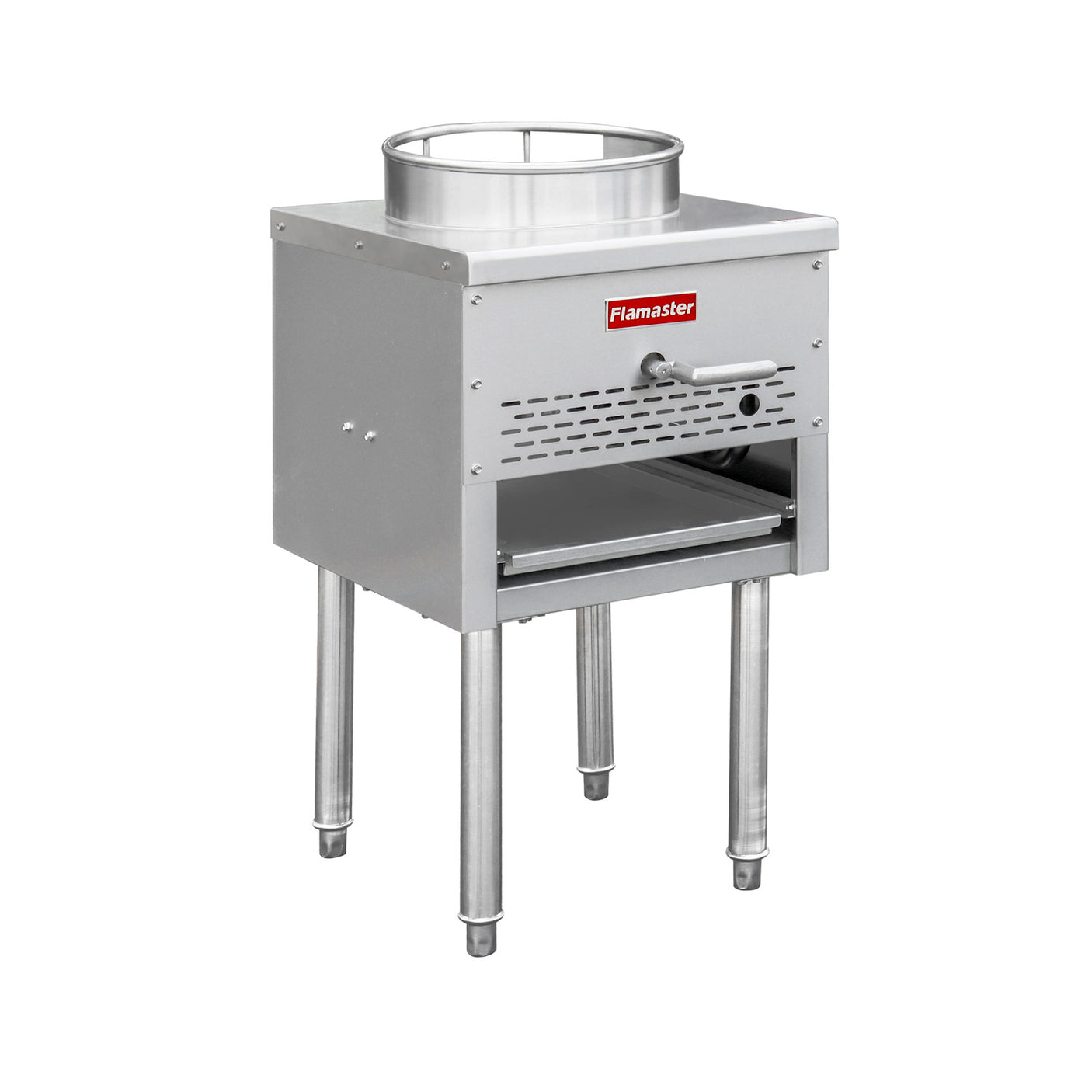 Flamaster FLM-WOK-LP 17 1/2” Wok Range with 13” Ring, Liquid Propane, 95,000 BTU