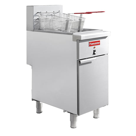 Flamaster FLM-EF50 15 1/2" Electric Floor Fryer, 50 lb, 208V/3 Phase