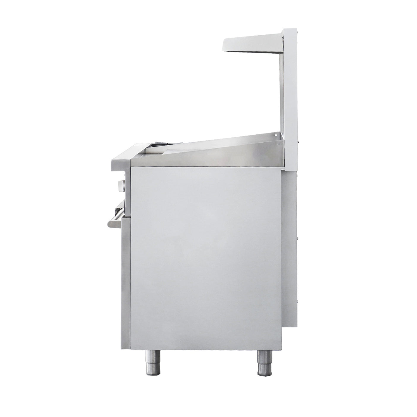 Flamaster FLM-R36-24MG 36” NG/LPG Commercial Gas Range, 2 Open Burners & 24” Griddle, Standard Oven, 153,000 BTU