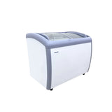 Polarman PLM-S260 39" Mobile Ice Cream Display Freezer, Curved Sliding Lid with 3 Baskets, 6.7 cu. ft.