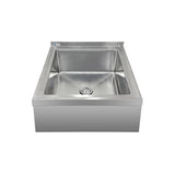 ChefAsst 25"CA-MS-212516-316 16-Gauge Stainless Steel One Compartment Floor Mop Sink - 20" x 16"x 12" Bowl