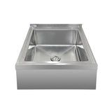 ChefAsst 29"CA-MS-292916-316 16-Gauge Stainless Steel One Compartment Floor Mop Sink - 24" x 24"x 12" Bowl
