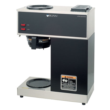 BUNN VPR 12-Cup Pourover Coffee Brewer, Black, 2 Warmers