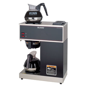 BUNN VPR Pourover Coffee Brewer with 2 EasyPour Decanters, Black