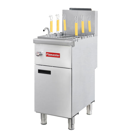 Flamaster FLM-PC11-NG 15 1/2" 11 Gallon Gas Pasta Cooker, Natural Gas, 122,000 BTU