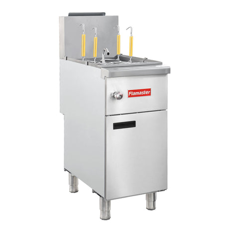 Flamaster FLM-PC10-NG 15 1/2" 10 Gallon Gas Pasta Cooker, Natural Gas, 100,000 BTU
