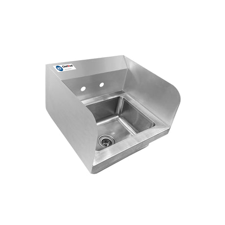 ChefAsst 15" x 15 3/4" CA-HS-15-SP-318-WB Wall Mounted Hand Sink with Side Splash