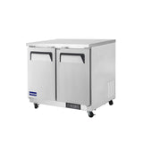 Polarman PLM-UC-36FS 36 7/16" Undercounter Freezer, 7.7 cu. ft, Stainless Steel, 2 Solid Doors
