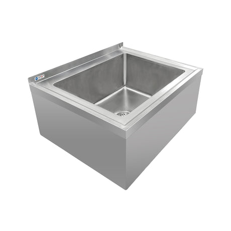 ChefAsst 25"CA-MS-212516-316 16-Gauge Stainless Steel One Compartment Floor Mop Sink - 20" x 16"x 12" Bowl
