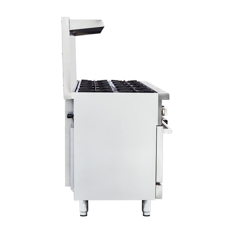 Flamaster FLM-R60 60” NG/LPG Commercial Gas Range, 10 Open Burners, 2 Standard Ovens, 366,000 BTU
