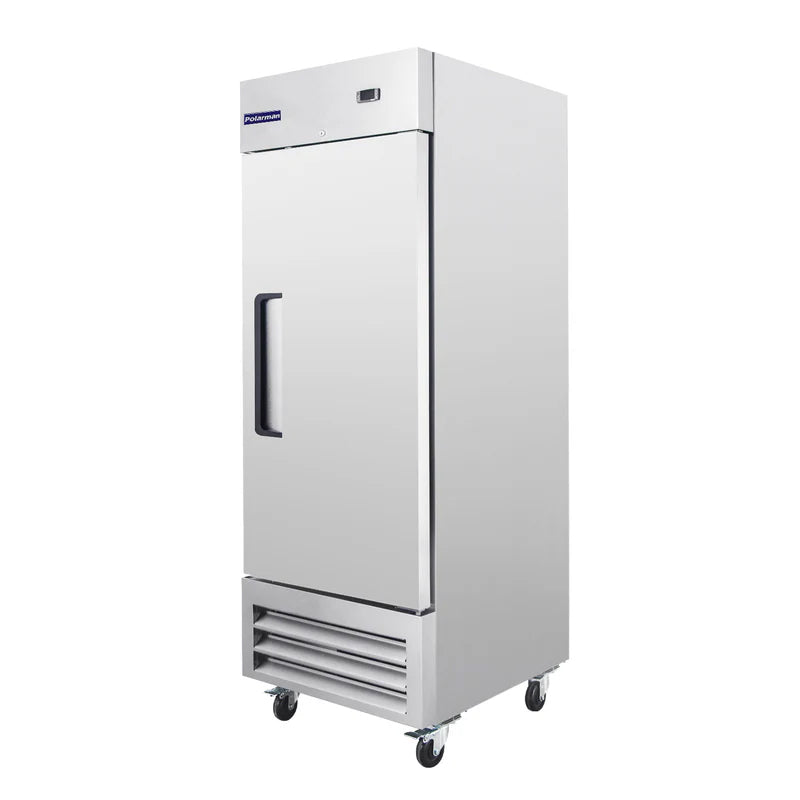 Polarman PLM-19FS 26 3/16" Reach-In Freezer with Single Solid Door, Bottom Mount, Stainless Steel, 19 cu. ft.