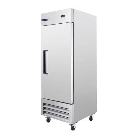 Polarman PLM-19FS 26 3/16" Reach-In Freezer with Single Solid Door, Bottom Mount, Stainless Steel, 19 cu. ft.